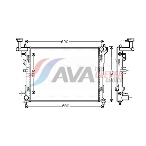 Chladič motora AVA QUALITY COOLING HYA2180