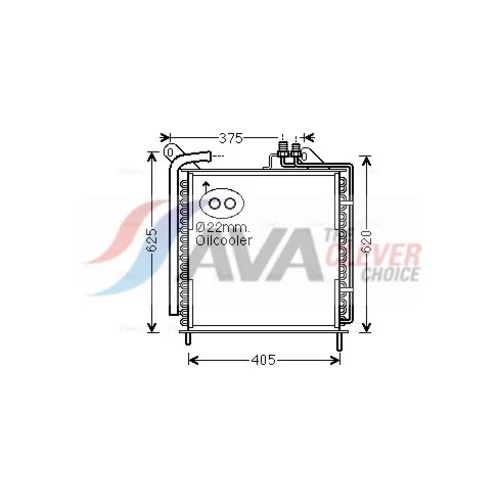 Kondenzátor klimatizácie AVA QUALITY COOLING JD5040