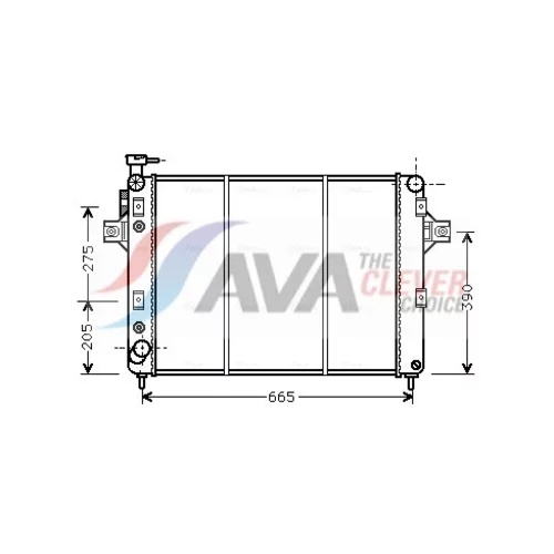 Chladič motora AVA QUALITY COOLING JE2017