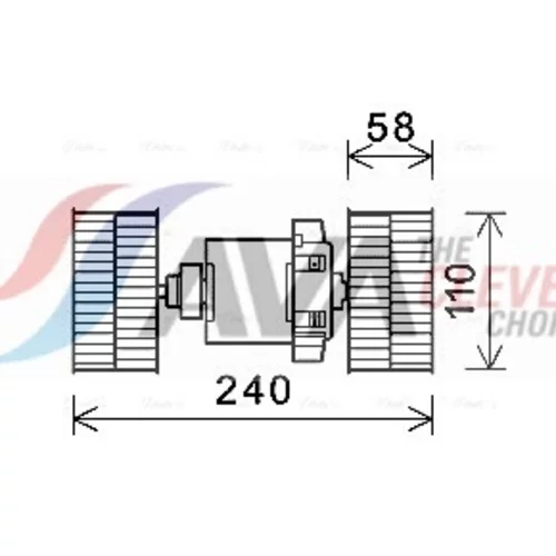 Vnútorný ventilátor AVA QUALITY COOLING ME8288