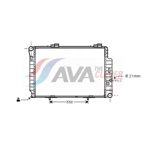 Chladič motora AVA QUALITY COOLING MS2235