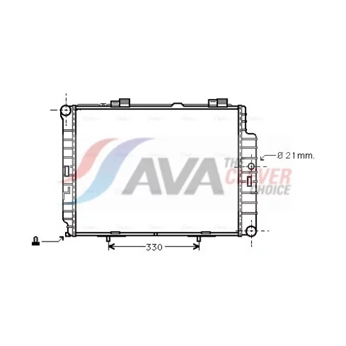 Chladič motora AVA QUALITY COOLING MSA2287