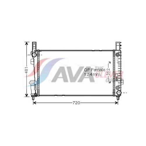 Chladič motora AVA QUALITY COOLING MSA2365