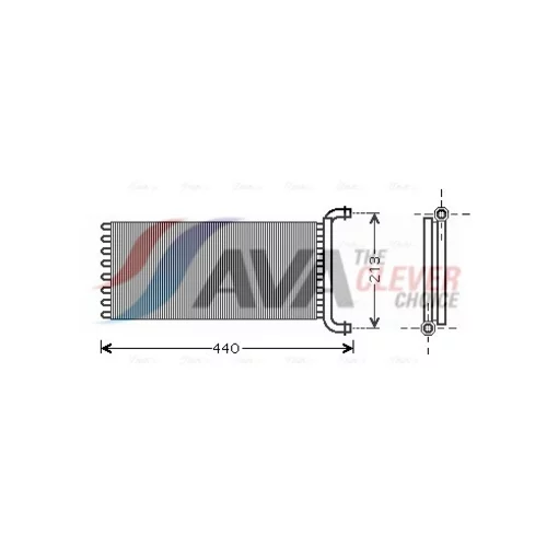 Výmenník tepla vnútorného kúrenia AVA QUALITY COOLING MSA6399