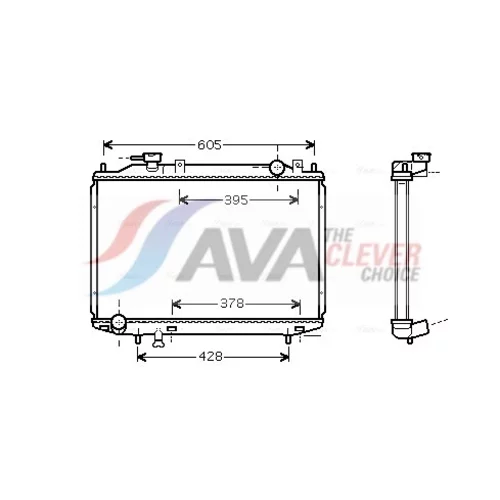 Chladič motora AVA QUALITY COOLING MZ2171