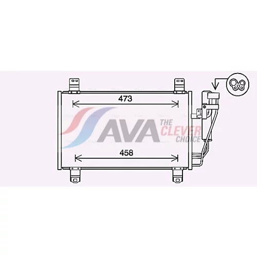 Kondenzátor klimatizácie AVA QUALITY COOLING MZ5283D