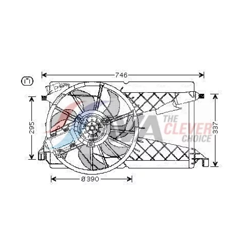 Ventilátor chladenia motora AVA QUALITY COOLING MZ7530