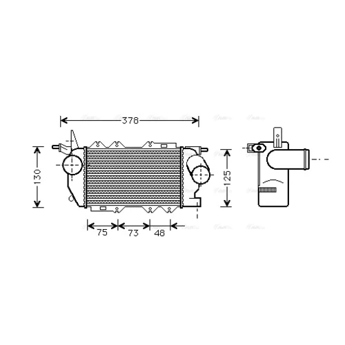 Ventilátor chladenia motora AVA QUALITY COOLING OL4270