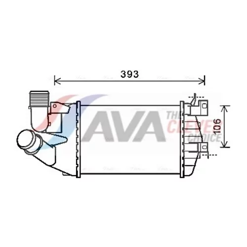 Chladič plniaceho vzduchu AVA QUALITY COOLING OL4584