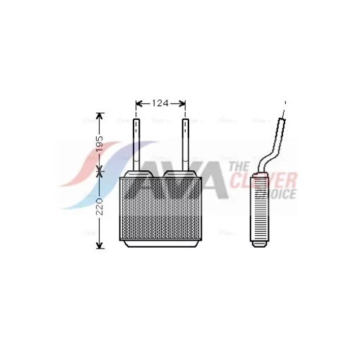 Výmenník tepla vnútorného kúrenia AVA QUALITY COOLING OL6132