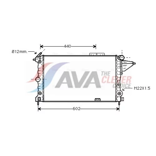 Chladič motora AVA QUALITY COOLING OLA2120