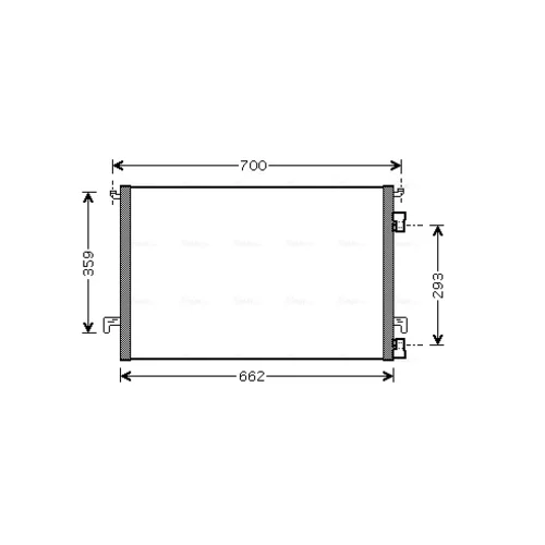 Kondenzátor klimatizácie AVA QUALITY COOLING OLA5457