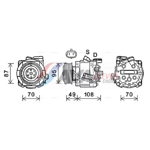 Kompresor klimatizácie AVA QUALITY COOLING OLAK668