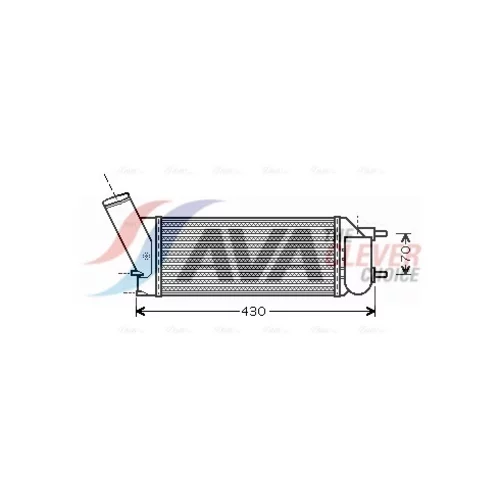 Chladič plniaceho vzduchu AVA QUALITY COOLING PEA4335