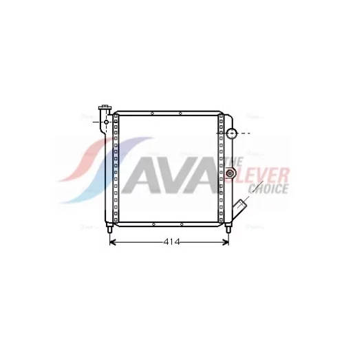 Chladič motora AVA QUALITY COOLING RTA2063