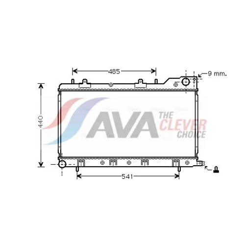 Chladič motora AVA QUALITY COOLING SU2071