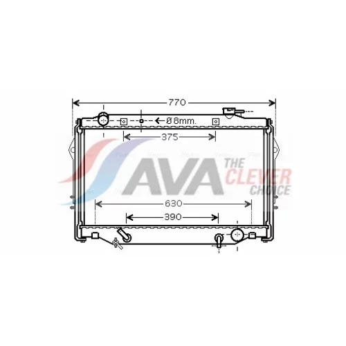 Chladič motora AVA QUALITY COOLING TO2376