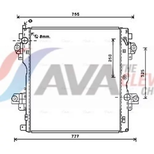 Chladič motora AVA QUALITY COOLING TO2604