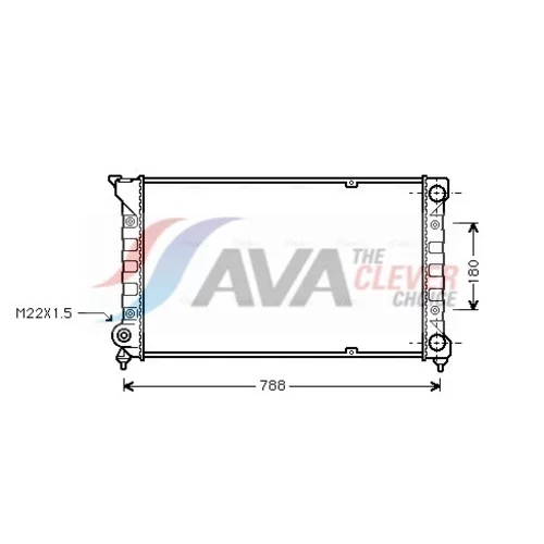 Chladič motora AVA QUALITY COOLING VN2066