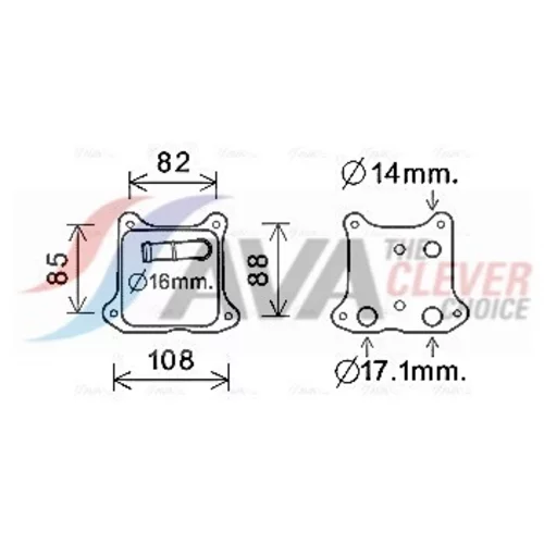 Chladič motorového oleja AVA QUALITY COOLING VN3391