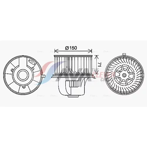 Vnútorný ventilátor AVA QUALITY COOLING VN8406