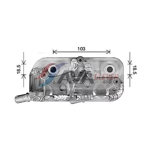 Chladič oleja automatickej prevodovky AVA QUALITY COOLING BW3602