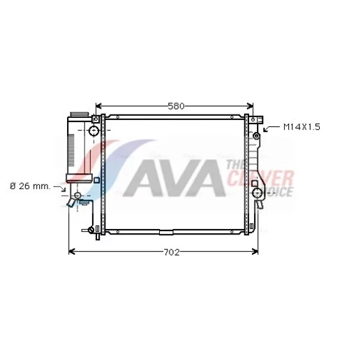 Chladič motora AVA QUALITY COOLING BWA2186