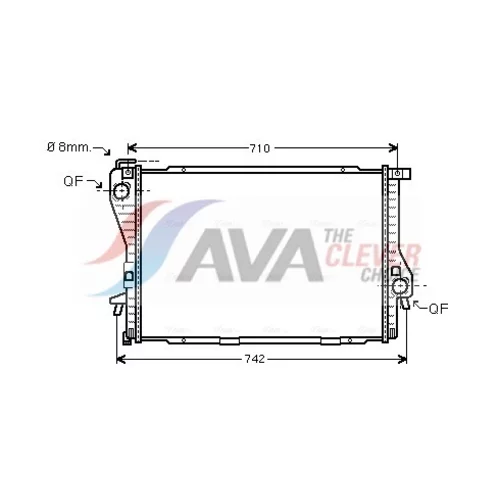 Chladič motora AVA QUALITY COOLING BWA2235