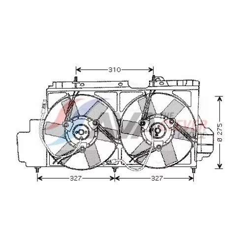 Ventilátor chladenia motora AVA QUALITY COOLING CN7520