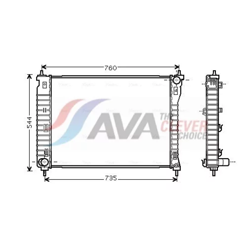 Chladič motora AVA QUALITY COOLING CT2034