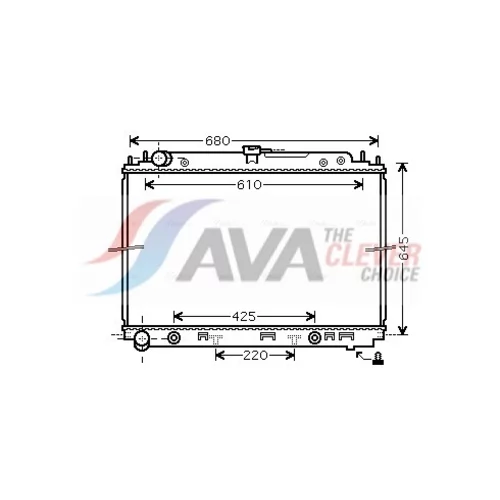 Chladič motora AVA QUALITY COOLING DN2297