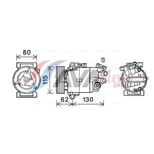 Kompresor klimatizácie AVA QUALITY COOLING DNAK390