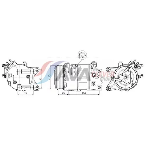 Kompresor klimatizácie AVA QUALITY COOLING DNAK488