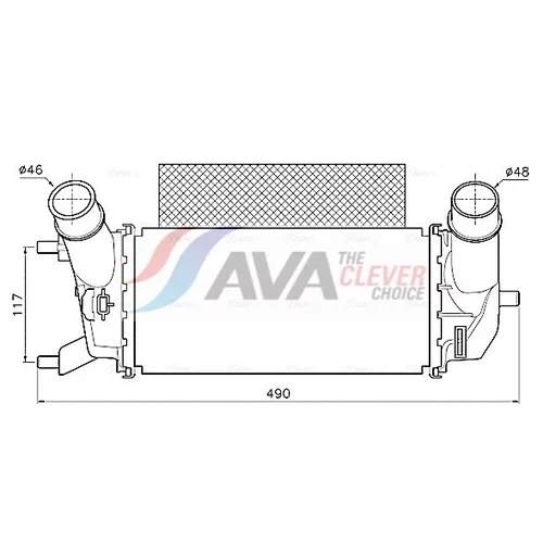 Chladič plniaceho vzduchu AVA QUALITY COOLING FD4702