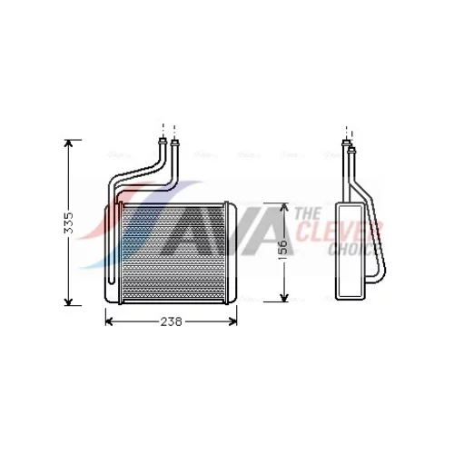 Výmenník tepla vnútorného kúrenia AVA QUALITY COOLING FD6286