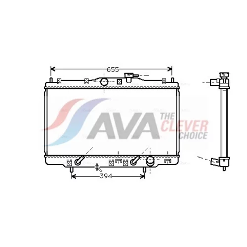 Chladič motora AVA QUALITY COOLING HD2102