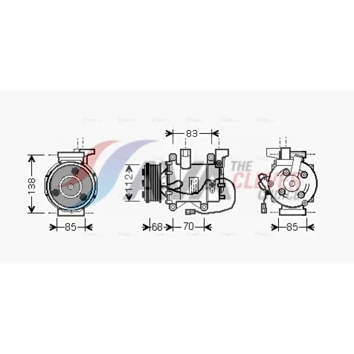 Kompresor klimatizácie AVA QUALITY COOLING HDK207