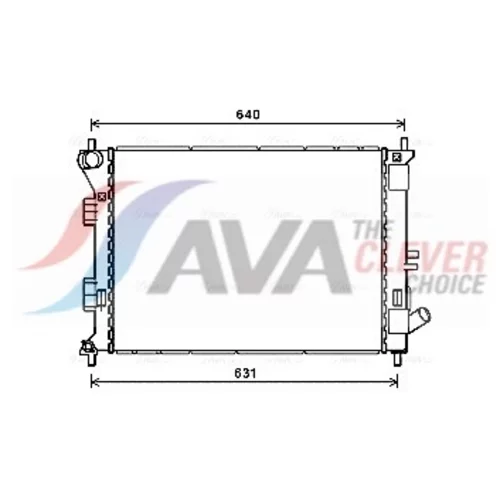 Chladič motora AVA QUALITY COOLING HY2335