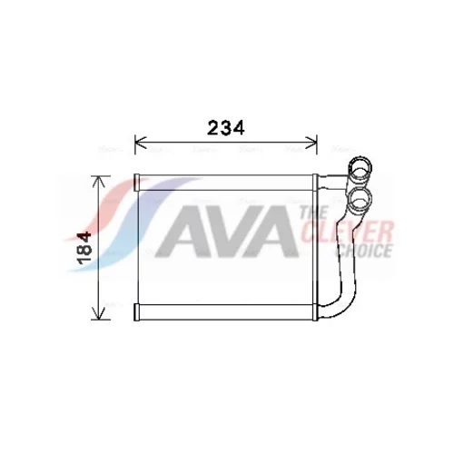 Výmenník tepla vnútorného kúrenia AVA QUALITY COOLING HY6253