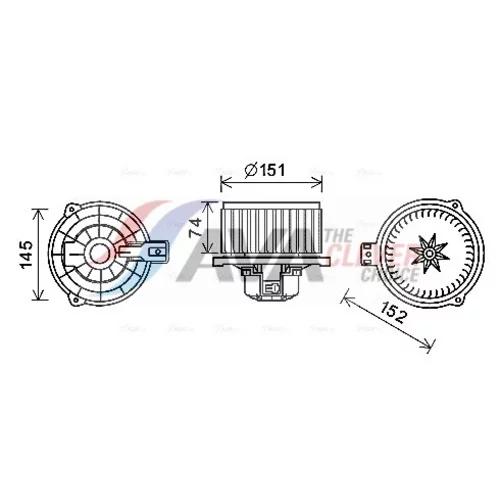 Vnútorný ventilátor AVA QUALITY COOLING HY8430