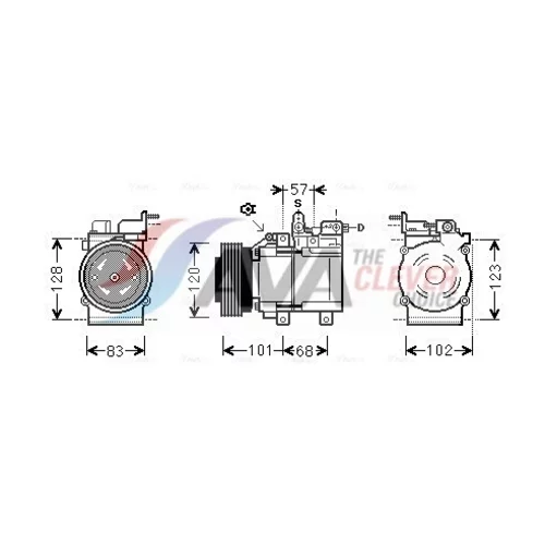 Kompresor klimatizácie AVA QUALITY COOLING HYAK123