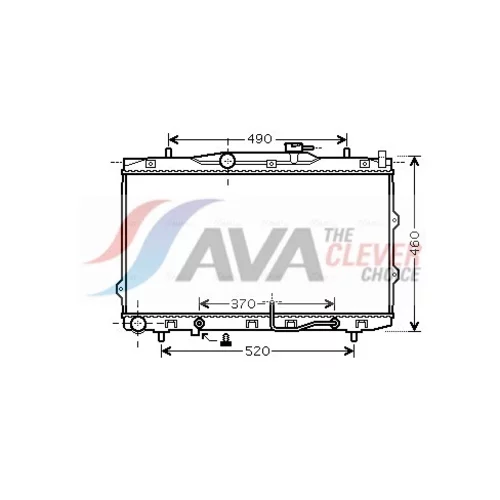 Chladič motora AVA QUALITY COOLING KAA2075