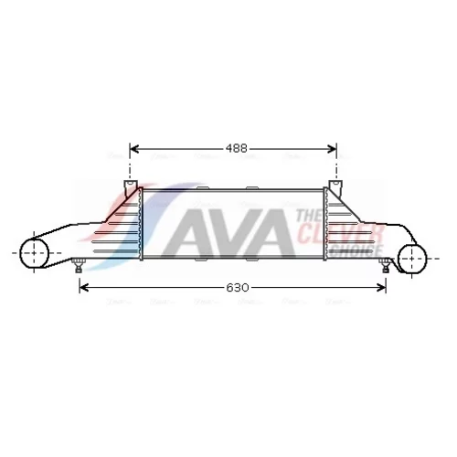 Chladič plniaceho vzduchu AVA QUALITY COOLING MSA4295