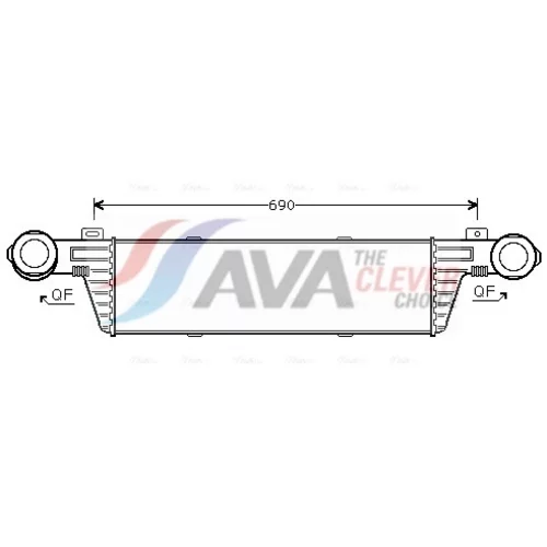 Chladič plniaceho vzduchu AVA QUALITY COOLING MSA4296