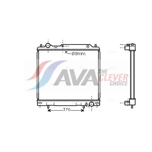 Chladič motora AVA QUALITY COOLING MT2110