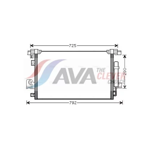 Kondenzátor klimatizácie AVA QUALITY COOLING MT5210D