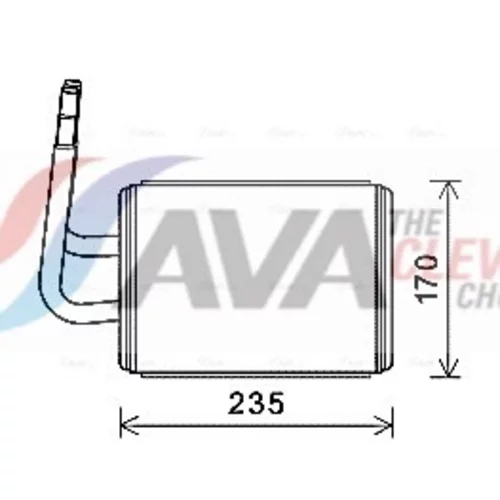 Výmenník tepla vnútorného kúrenia AVA QUALITY COOLING MZA6268