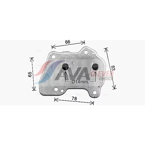 Chladič motorového oleja AVA QUALITY COOLING OL3740