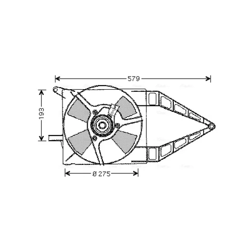 Ventilátor chladenia motora AVA QUALITY COOLING OL7503