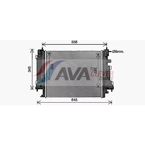 Chladič motora AVA QUALITY COOLING RT2658 - obr. 1